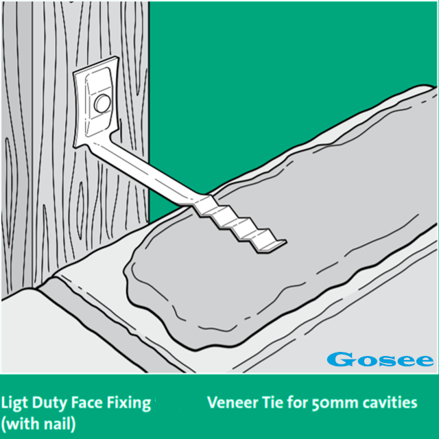 Light Duty R2 Galvanised Face Fixing Z600 Stubby Ties