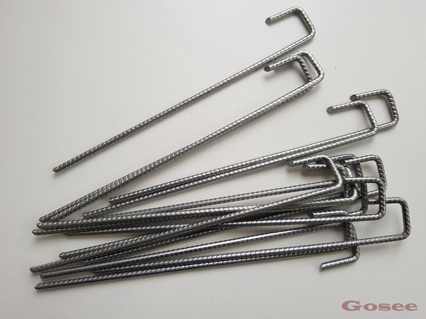 Galvanised Steel J-Pins 200x40x40mm