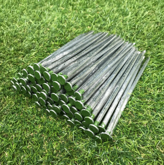 Half Green Tip Turf Nails For Artificial Grass Synthetic Turf 