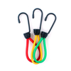 For Bungee Cord Rope Elastic Black Plastic Coated Steel Wire Hooks 