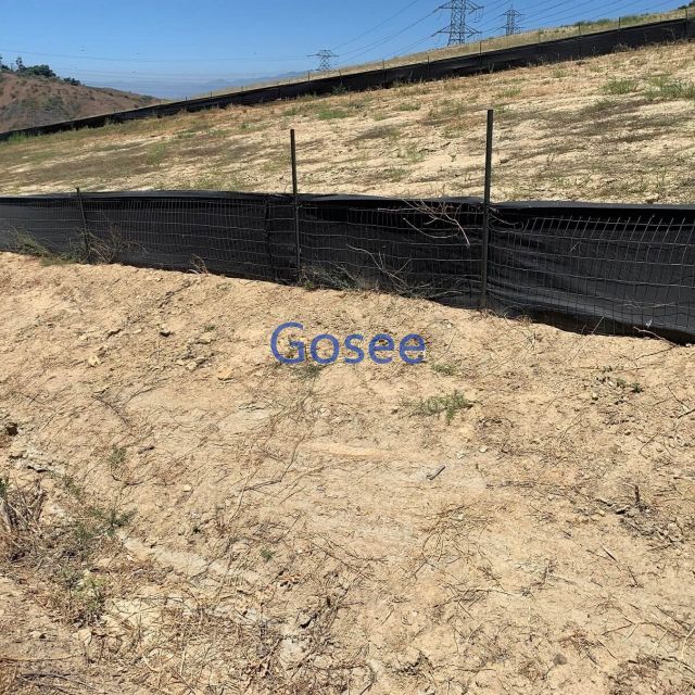 Sediment & Crosion Control Woven Geotextile Wire Reinforced Silt Fence