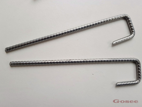 Galvanised Steel J-Pins 200x40x40mm