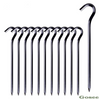 Aluminium Tent Stakes With Hook 7”